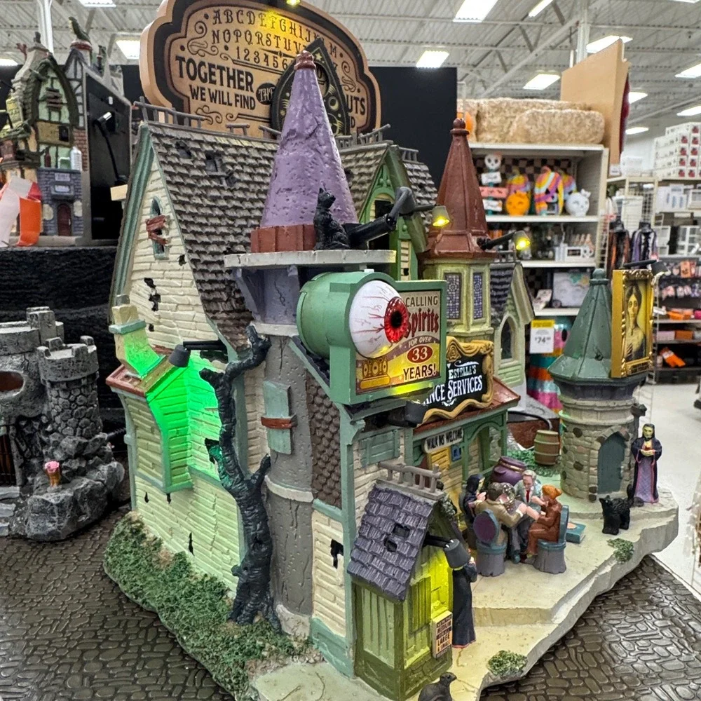 Lemax Madame Estella's Seance Services Spooky Town Halloween Village 2026 New